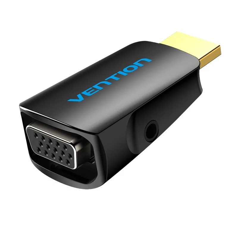 Kontrolsat - Adaptador Vention HDMI para VGA AIDB0 Conversão Full HD, Áudio Jack 3.5mm Kontrolsat - Adaptador Vention HDMI para VGA AIDB0 Conversão Full HD, Áudio Jack 3.5mm
