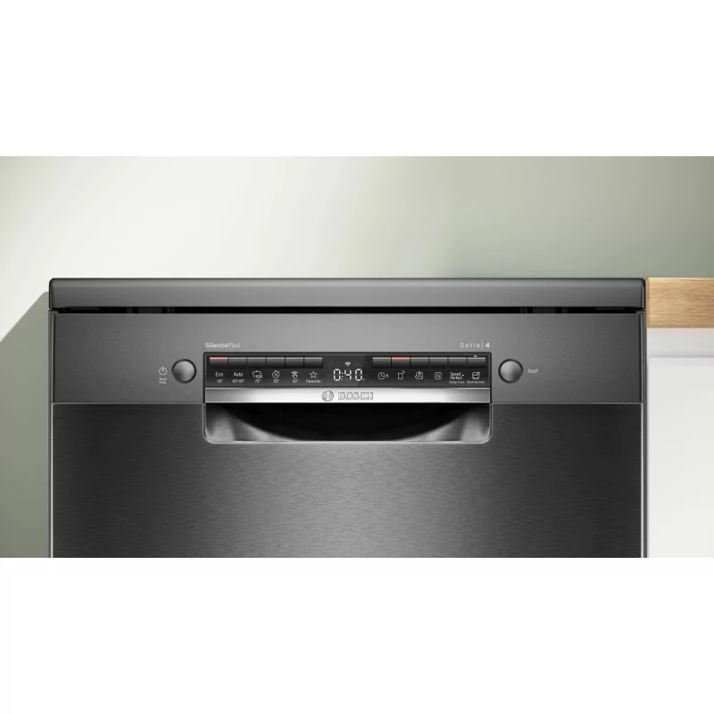 Kontrolsat - BOSCH Dishwasher SMS4EMC06E - 14 Place Settings, Class B, Black Steel