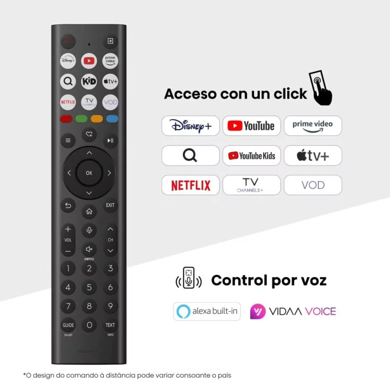 Kontrolsat - Smart TV Hisense 85 - (216cm - VIDAA OS - UHD 4K) - 85A6Q