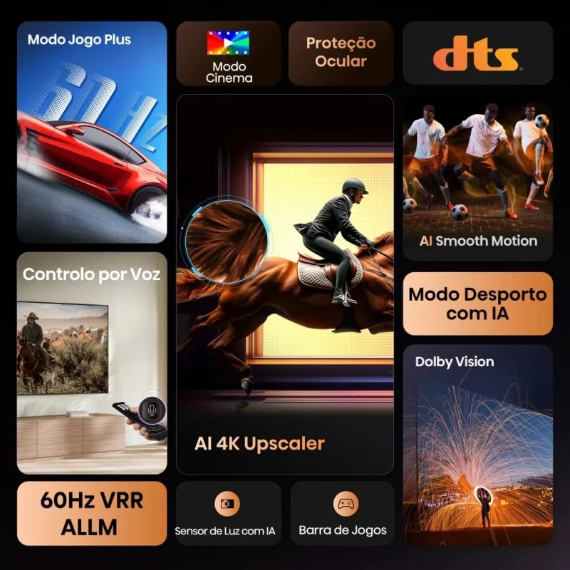 Kontrolsat - Smart TV Hisense 85 - (216cm - VIDAA OS - UHD 4K) - 85A6Q