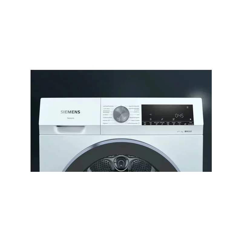 Kontrolsat - Máquina Secar Roupa Siemens iQ500 WQ33G2D0ES (8kg - Bomba Calor - A+++)