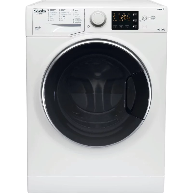 Kontrolsat - Máquina de Lavar e Secar Roupa Hotpoint RDG 964348 WD V SPT (9kg/6kg - 1351rpm - Classe C) Kontrolsat - Máquina de Lavar e Secar Roupa Hotpoint RDG 964348 WD V SPT (9kg/6kg - 1351rpm - Classe C)