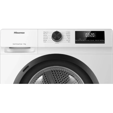 Kontrolsat - Máquina Secar Roupa Hisense DHQE800BW (8kg - Bomba de Calor - D) Kontrolsat - Máquina Secar Roupa Hisense DHQE800BW (8kg - Bomba de Calor - D)