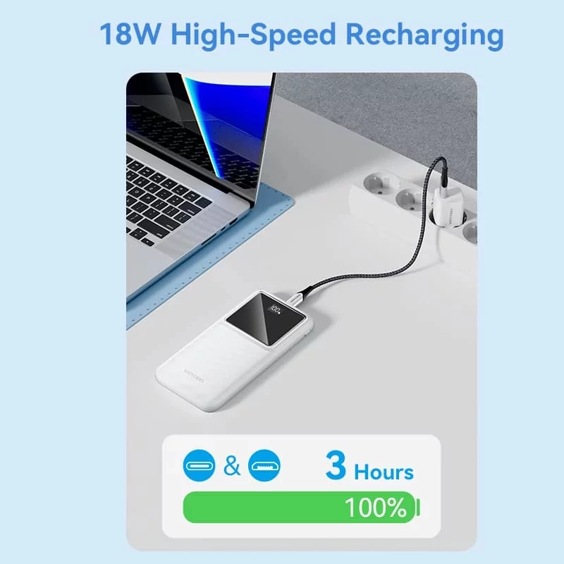 Kontrolsat - Powerbank Vention FHKB0 (10000mAh - 22.5W)