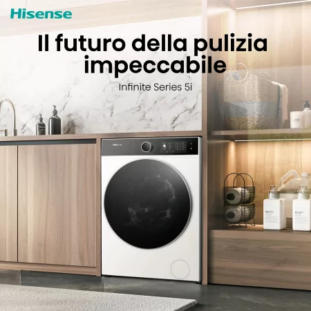 Kontrolsat - Máquina de Lavar e Secar Roupa Hisense WD5I8043BWF (8kg/5kg - 1400rpm - Classe D)