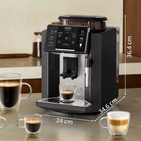 Kontrolsat - Krups Sensation C10 EA910A10 Fully Automatic Espresso Coffee Machine (15 bar - 1450 W - Black) Kontrolsat - Krups Sensation C10 EA910A10 Fully Automatic Espresso Coffee Machine (15 bar - 1450 W - Black)