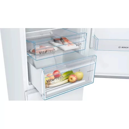 Kontrolsat - Bosch KGN39VWDC Fridge Freezer (368L - Class D - White) Kontrolsat - Bosch KGN39VWDC Fridge Freezer (368L - Class D - White)