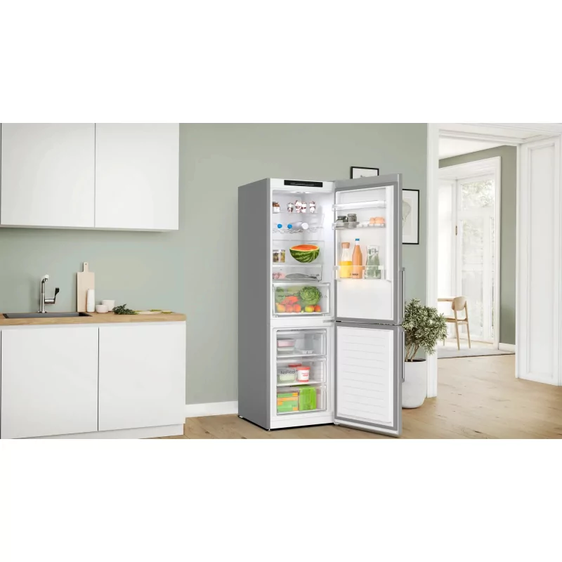 Kontrolsat - Bosch KGN36VIBT Fridge Freezer (321L - Class B - Inox)