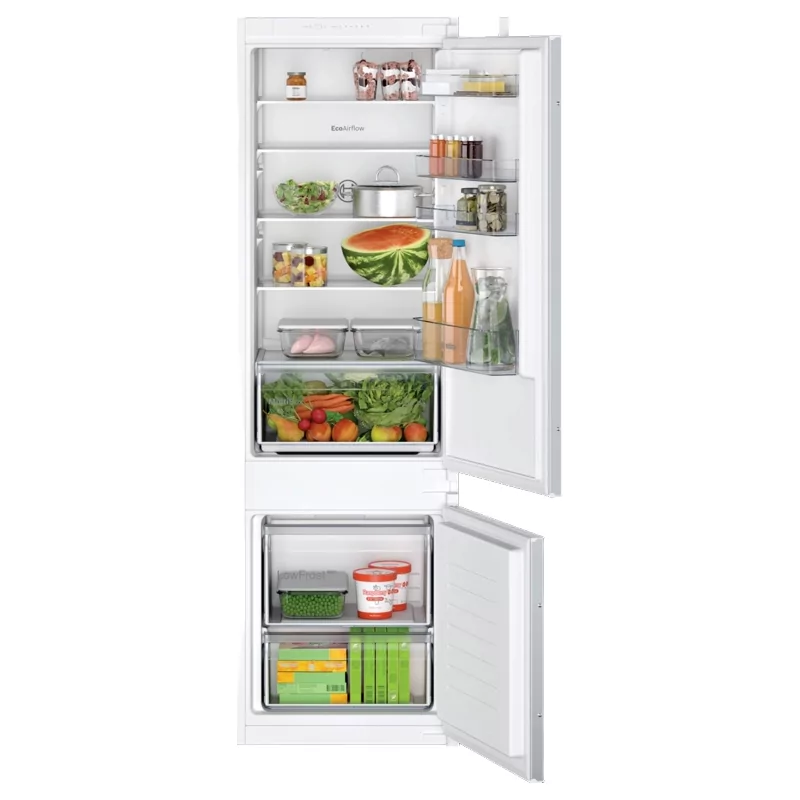 Kontrolsat - Bosch KIV87NSE0 Fridge Freezer (270L - Class E - White) Kontrolsat - Bosch KIV87NSE0 Fridge Freezer (270L - Class E - White)