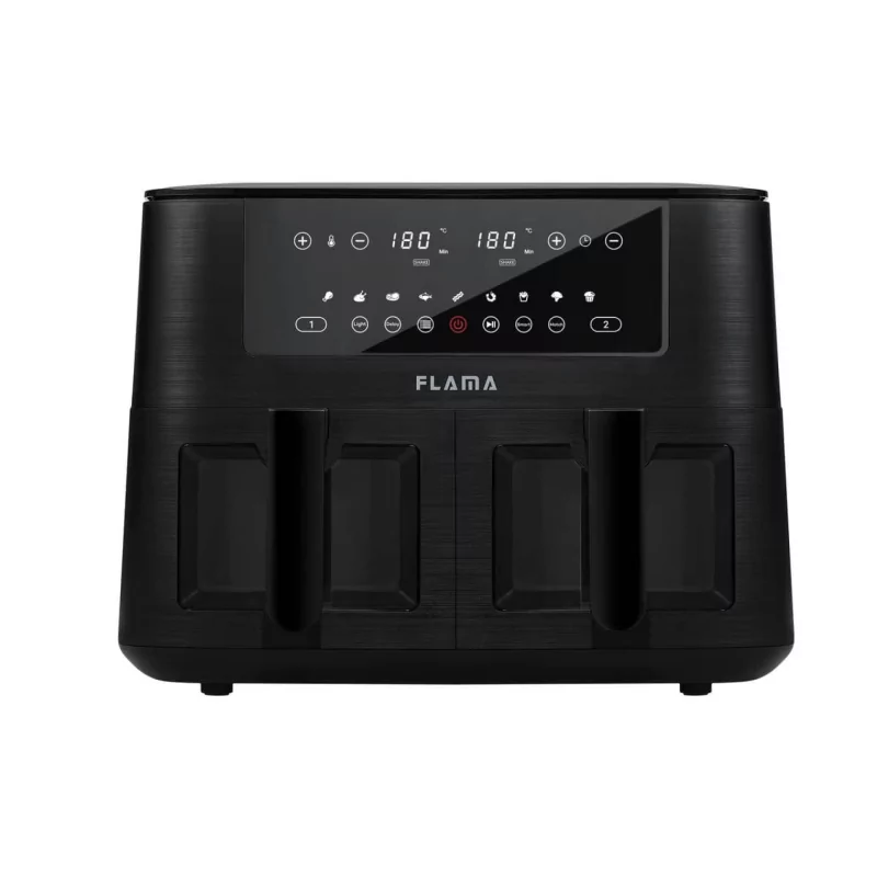 Kontrolsat - Fritadeira sem Óleo Air Fryer FLAMA 2 Gavetas 8L - 698FL Kontrolsat - Fritadeira sem Óleo Air Fryer FLAMA 2 Gavetas 8L - 698FL