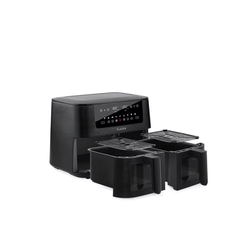 Kontrolsat - FLAMA Air Fryer Oil-Free Fryer 2 Drawers 8L - 698FL