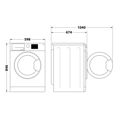 Kontrolsat - Secadora de Bomba de Calor Whirlpool 9kg - CWD 94M WBS SPT Kontrolsat - Secadora de Bomba de Calor Whirlpool 9kg - CWD 94M WBS SPT