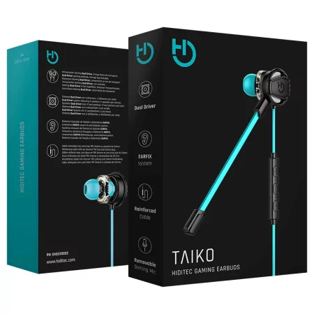 Kontrolsat - Auriculares Gaming Intra-Auriculares Hiditec Dual Driver - Taiko Gaming Kontrolsat - Auriculares Gaming Intra-Auriculares Hiditec Dual Driver - Taiko Gaming