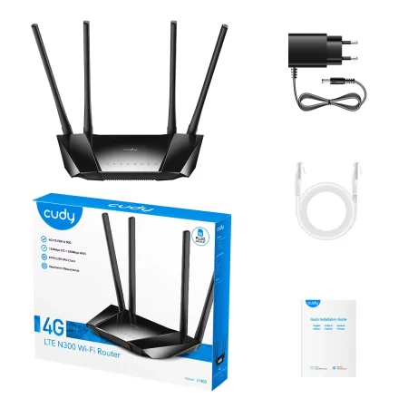 Kontrolsat - Router 4G LTE Cudy - (N300 - Outdoor) - LT400 Kontrolsat - Router 4G LTE Cudy - (N300 - Outdoor) - LT400