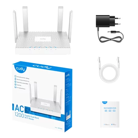Kontrolsat - Router Wi-Fi Cudy - (AC1200 - Dual-Band - Gigabit) - WR1300E Kontrolsat - Router Wi-Fi Cudy - (AC1200 - Dual-Band - Gigabit) - WR1300E
