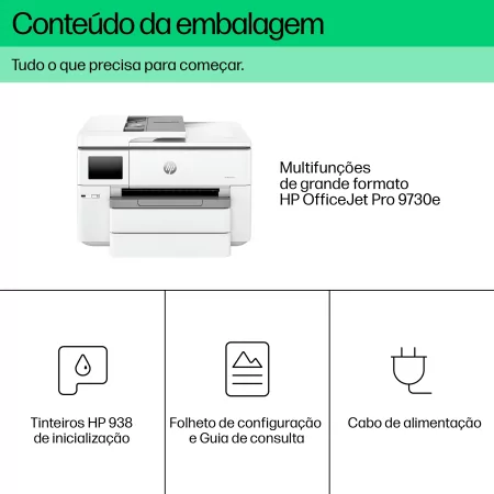 Kontrolsat - Impressora Multifunções HP OfficeJet Pro 9730e - A3 Kontrolsat - Impressora Multifunções HP OfficeJet Pro 9730e - A3