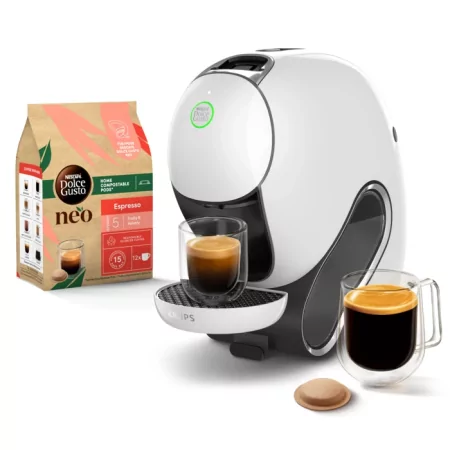 Kontrolsat - Máquina de Café Krups Neo Expert - Cápsulas Dolce Gusto Branca - KP830110 Kontrolsat - Máquina de Café Krups Neo Expert - Cápsulas Dolce Gusto Branca - KP830110