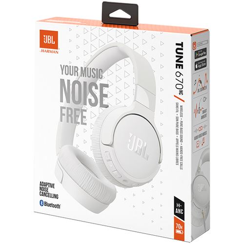 Auscultadores JBL Bluetooth - Branco - T670NCWHT