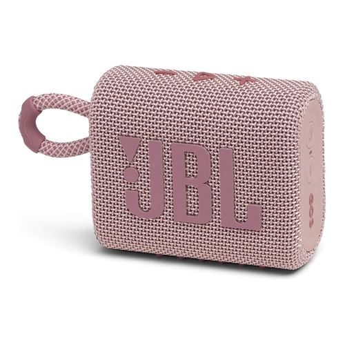Coluna Portátil JBL GO 3 - IP67 - Rosa - GO3PINK