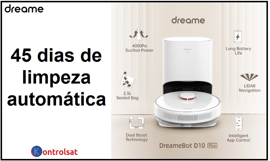 Dreame Bot D10 Plus Robot Vacuum and Mop, 45 Days Hands off Cleaning, 2  Years Product Warranty