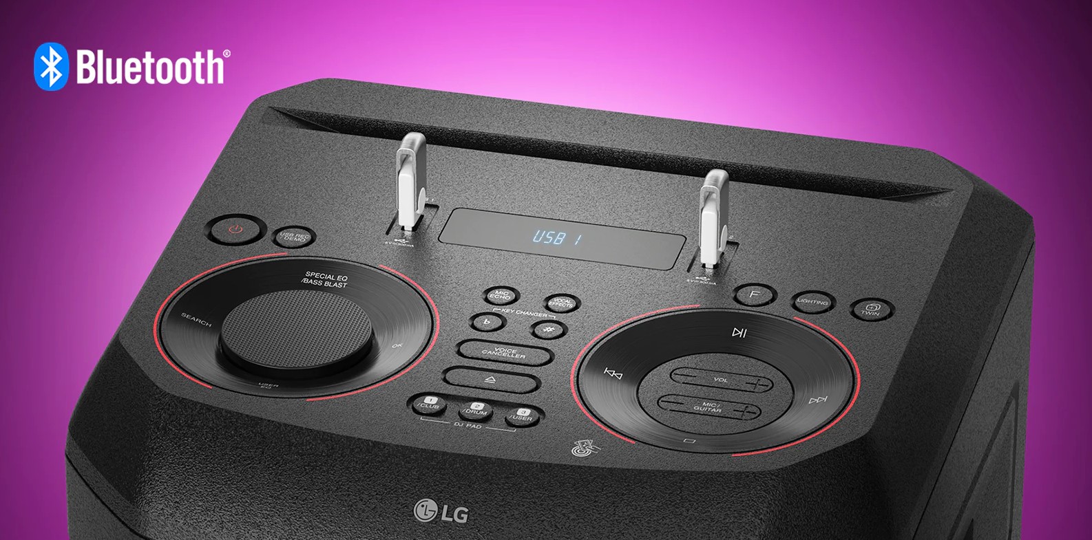 Coluna High Power LG Xboom ON5 - Bluetooth - Kontrolsat