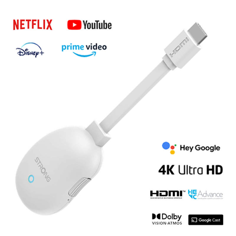 LEAP NEVE compatibilidade Strong com Netflix, DAZN, HBO. Google TV