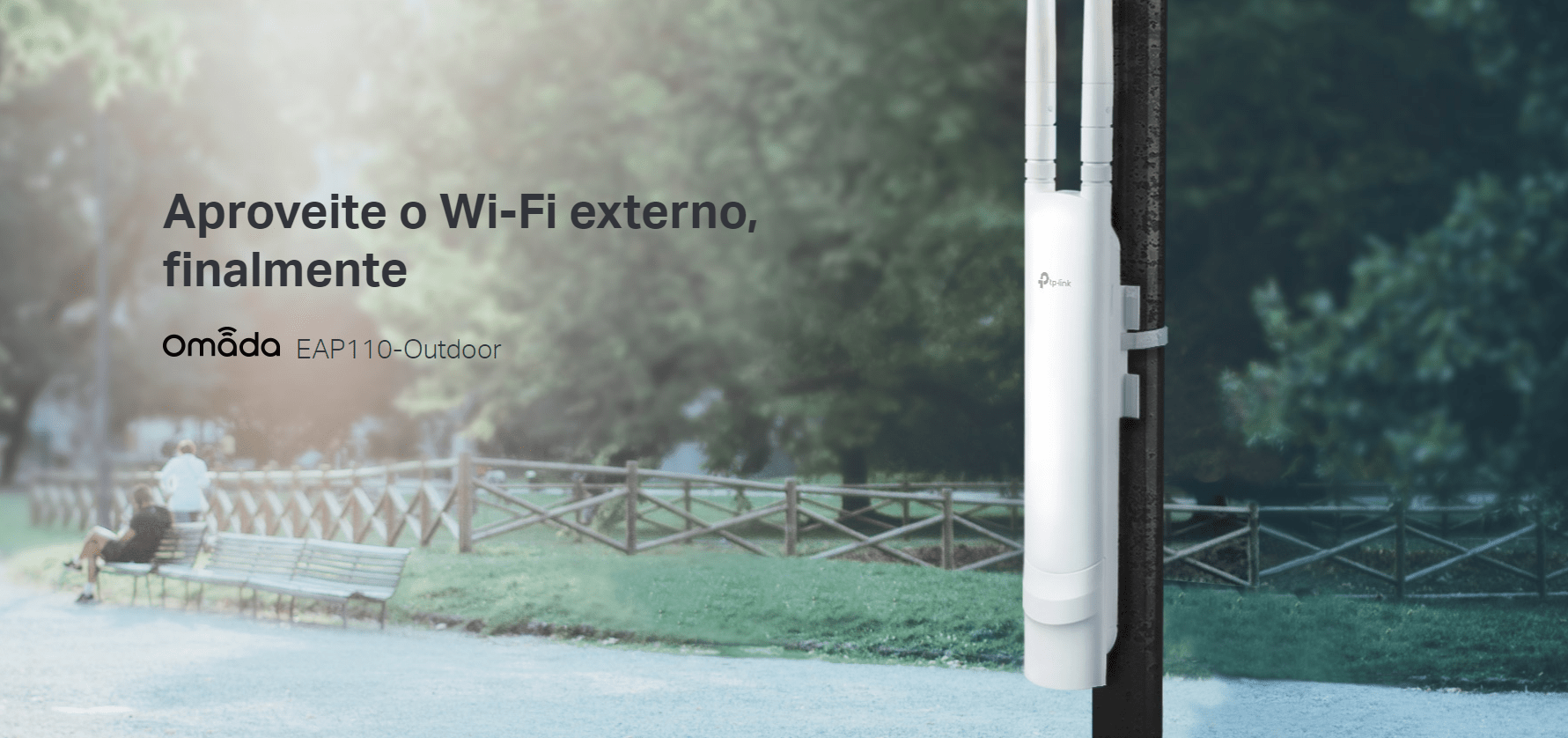 Ponto Acesso WiFi Exterior TP-Link EAP110-Outdoor 300Mbps IP65