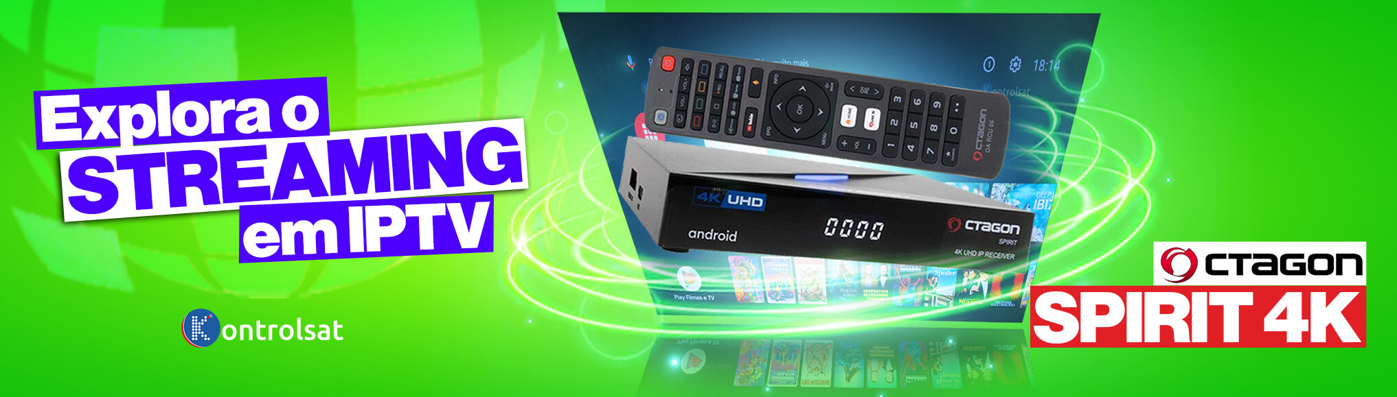 Explora o STREAMING em IPTV: Octagon Spirit 4K
